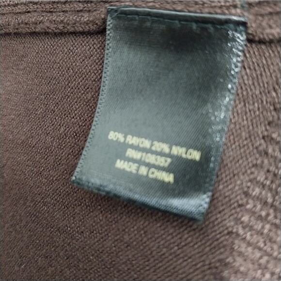 NWT! WORTHINGTON! ESPRESSO BROWN RIBBED KNIT DUSTER CARDIGAN SWEATER! SZ XL - Picture 8 of 10